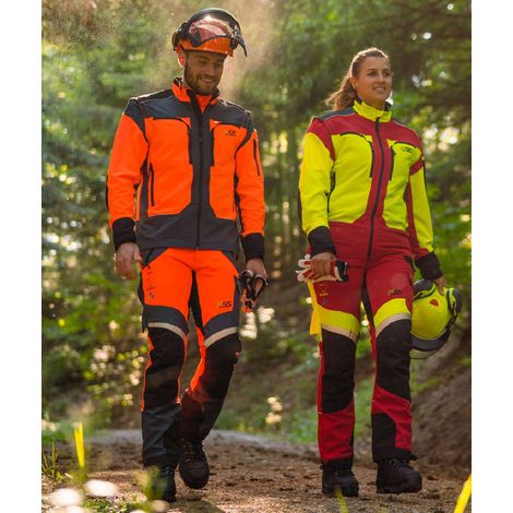 PSS Schnittschutzhose X-treme Air Orange/Grau Größe 106 schlank und groß