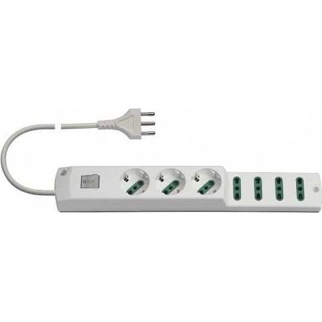 00425.C.B Enchufe múltiple 3P30+4P17/11+Int.+S17 Blanco