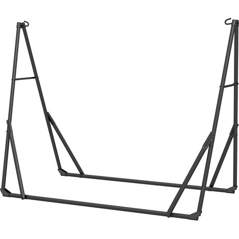 Support de Hamac 290 cm - Cadre Acier Pliable, Portable et Réglable avec Sac de Transport - Noir (1/5)