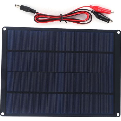 10-W-Solarpanel-Set, wasserdichtes tragbares Ladegerät, Photovoltaikpanel zum Laden von Autos und Mobiltelefonen (1/5)