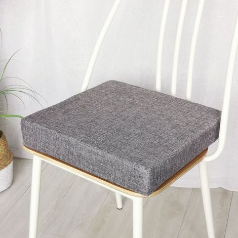 Coussin de chaise - Moux et doux - Gris - 45x45cm - Conception ergonomique pour soulager la douleur (1/2)
