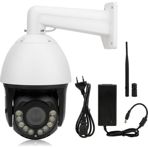 Caméra PTZ WiFi 1080P HD Zoom 30X Suivi IA Humain Vision Nocturne IP66 Caméra de Surveillance 100-240V Prise UE (1/5)