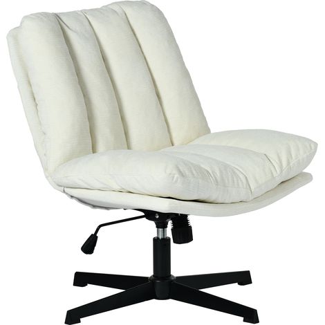 Fauteuil relax réglable et rotatif en tissu chenille beige, CONFOD (1/5)