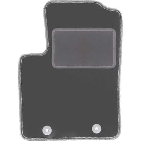 Fahrermatte aus Samt für: Fiat 500 Cabrio, Schrägheck (2007–2013) Graphit