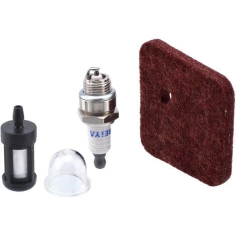 1 ensembles de filtre à Air, filtre à carburant, bougie d'allumage, carburateur, ampoule d'amorce, compatible avec Stihl FS38 FS45 FS46 FS55 HS45 FC55 KM55 (1/4)