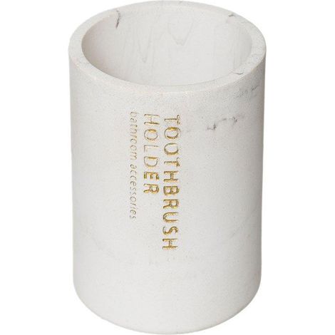 Portaspazzolino léa bianco effetto marmo - 5five (1/2)