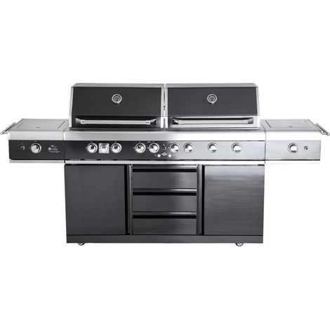 Allgrill Extrem Light Edelstahl Gasgrill Air System 6 Brenner/2 Backburner/Steakzone Outdoorküche (1/5)