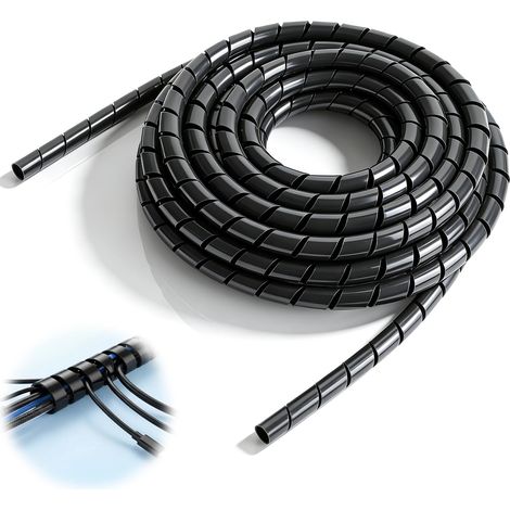 Spirale de câble 16 mm x 5 m Noir (1/5)