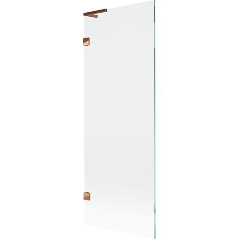 Mexen Lunar L Badewannenfaltwand 1-flügelig 70 x 150 cm, transparent, Roségold - 897L-070-000-60-00 (1/5)