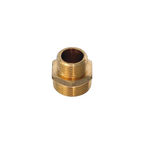 Racor (fontanería) reducción latón 3/4"x1"Macho
