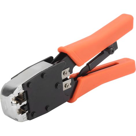 Pince à sertir pour câbles en acier 45, pince à sertir manuelle à cliquet pour connecteurs RJ (1/5)