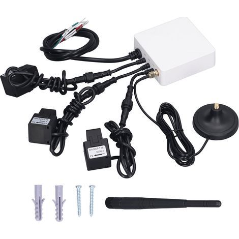 Intelligenter Dreiphasen-Energiemonitor mit 3 Stromkreissensoren, 200 A, 100–240 V, WLAN-fähiger Hausstromzähler (1/5)