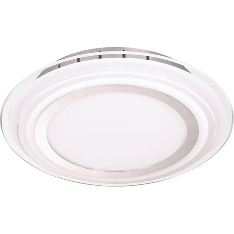 Design LED Decken Lampe Chrom Glas Ess Zimmer Strahler Flur Leuchte rund WOFI 9276.01.01.0300 (1/5)
