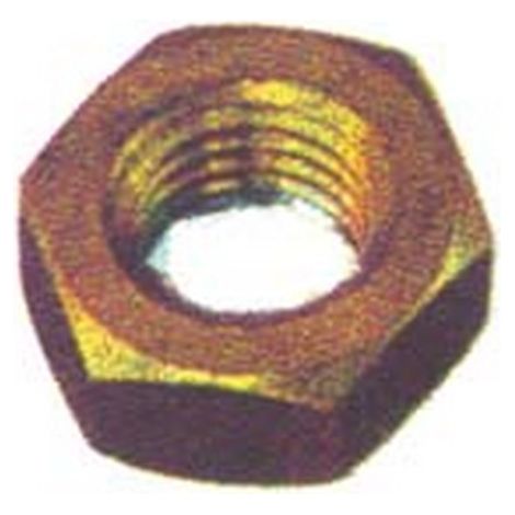 25PZ DADO ESAGONALE MEDIO IN OTTONE - mm.10