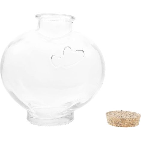 Bocal à souhaits en verre transparent (1 pièce) (1/5)