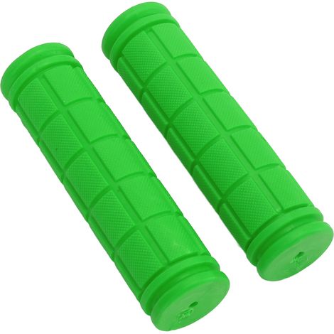 Paar Fahrradlenkergriffe, weiches grünes Gummi für Mountainbikes und Rennräder (1/5)