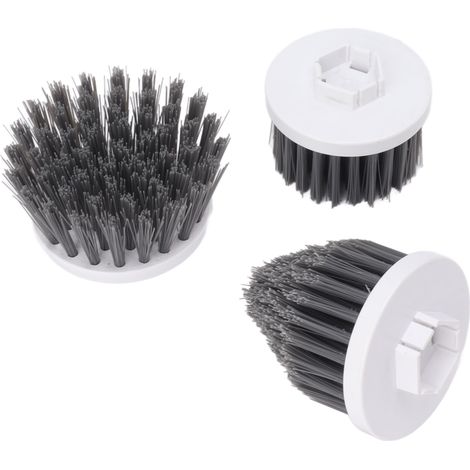 Lot de 3 têtes de brosse de nettoyage électriques rotatives sans fil, compatibles avec les disques de rechange petit, grand et pointu. (1/5)