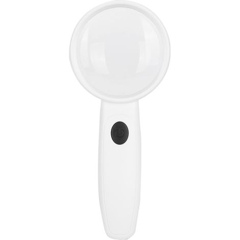 Loupe de lecture portable haute définition avec éclairage LED, boîtier en ABS et acrylique, rechargeable