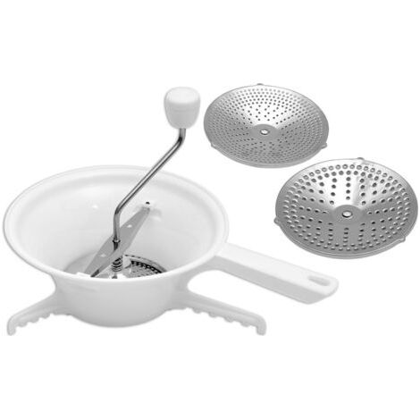 DEESSE SHOP-Mélangeur à pommes de terre manuel en acier inoxydable Mélangeur de pommes de terre Ricer, Presse-agrumes multifonctionnel à main pour presse-purée pour pommes de terre Fruits Légumes (1/5)