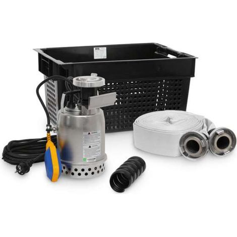 SANISUB Pumpe mit Notfallset tragbares Modell, Edelstahl