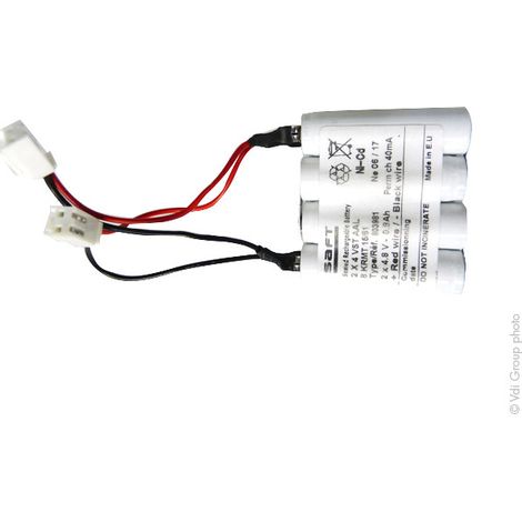 Arts Energy - Batterie eclairage secours 2 x 4.8V VST AAL 4.8V 0.9Ah