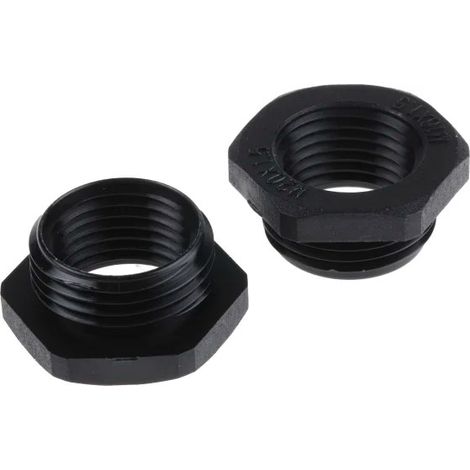 Adaptateur de filetage RS PRO M20 x 1.5mm en Nylon 66 ( Prix pour Sachet de 25 )