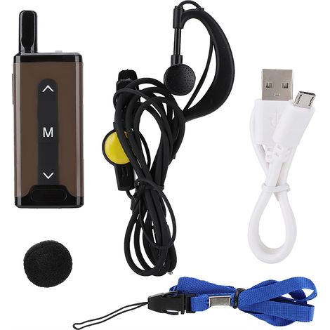 Talkie-Walkie Professionnel Mini Portable UHF/VHF 400-480MHz GV-V9 pour Communication Bidirectionnelle (1/5)