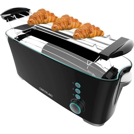 Grille-pain 2 Fentes XL 1000W Noir (1/2)