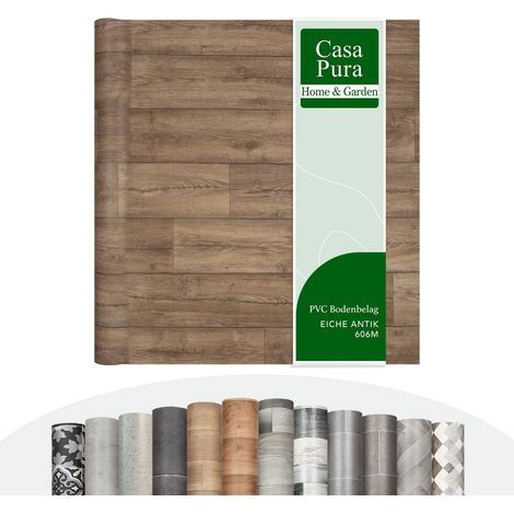 Chêne Ancien Sol en vinyle au mètre Aspect bois carrelage 200 x 150 cm
