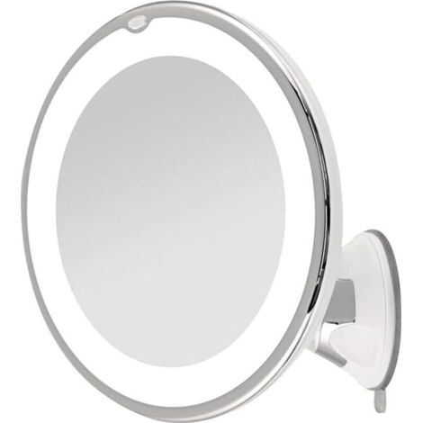 Loupe grossissante x10 avec lumière, LED et ventouse verrouillable Rotation à 360°. (1/4)