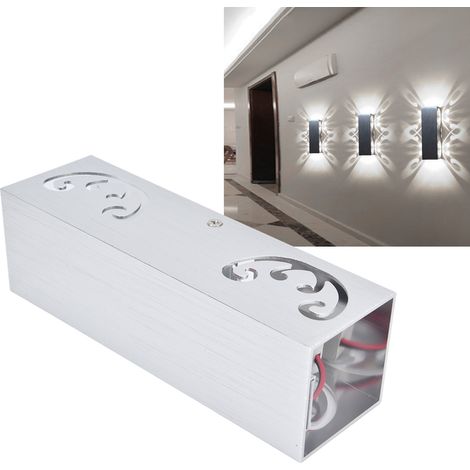 Applique murale papillon à double tête LED 2W, structure en aluminium, lumière diffuse, applique murale papillon, plafonnier décoratif pour entrée de bar ou couloir, lumière blanche (1/5)