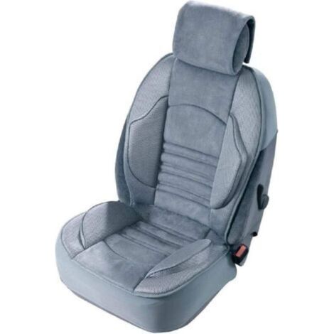 Couvre Siege Grand Confort Airbags Lateraux Maille Respirante avec Elasto System Gris (1/4)