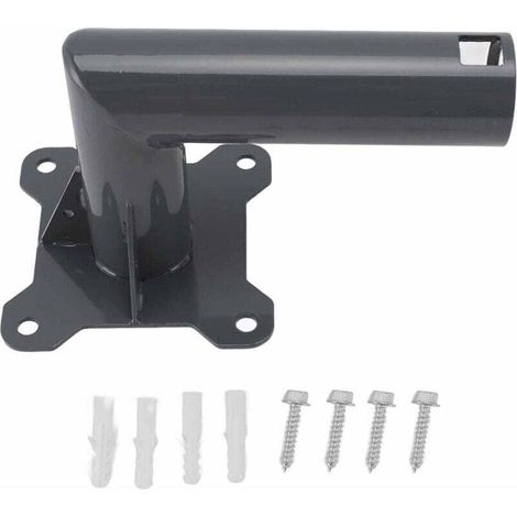Kit de montage pour support de poteau d'antenne parabolique Internet par satellite robuste en alliage d'aluminium Starlink pour mur de toit de type court (1/4)