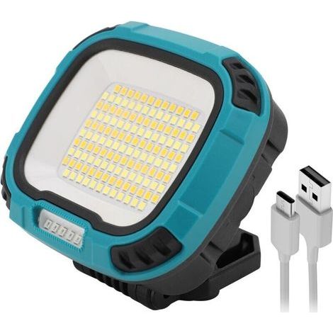 2500lm Lampe de Travail Rechargeable, Baladeuse LED Lampe Atelier, 4 Modes Lumière, Camping Lampe, Lampe de Torches A pour D'urgence, Garage et Camping (1/4)
