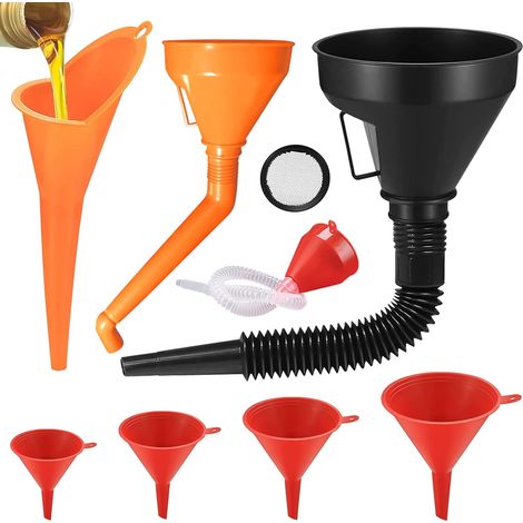 Entonnoir Carburant, Modèles Variés, 8 Pcs (1/5)