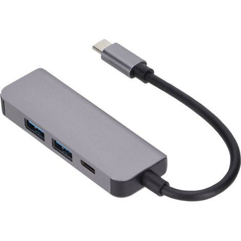 Hochauflösender Ausgangskonverter, kompatibel mit einer Vielzahl von USB-C-Geräten, Multiport-Adapter, Plug-and-Play, unterstützt lebendige 4K-Videowiedergabe, USB-C PD-Schnellladung.