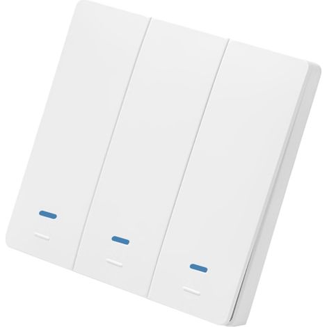 Interrupteur Intelligent Wi-Fi avec Bouton-Poussoir – Commande Vocale (Google Assistant), Télécommande et Tactile – Programmation, Minuterie, Compte à Rebours – Nécessite Fil Neutre, Aucun Hub Requis (1/5)