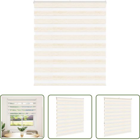 Doppelrollo -  Doppelrollo Marmorbeige 130x150cm Stoffbreite 125,9 cm Polyester (1/5)