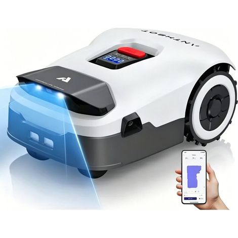 Robot tondeuse Genie 800 – Sans fil périphérique, jusqu’à 1500 m², navigation RTK + vision 4 caméras, évitement intelligent des obstacles, contrôle par application (1/5)