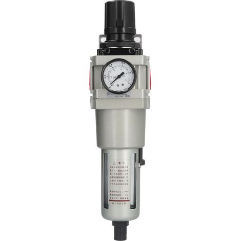 Séparateur d'eau et d'huile avec purgeur automatique, régulateur de filtre à air comprimé avec manomètre G3/8 (1/5)
