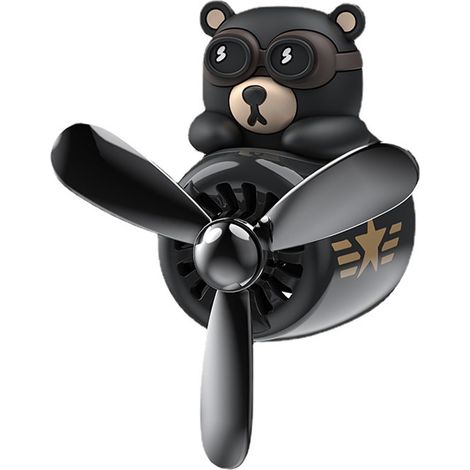 Niedlicher Teddybär-Autoventilator – Drehventilator mit Aromatherapie-Duft (1/5)