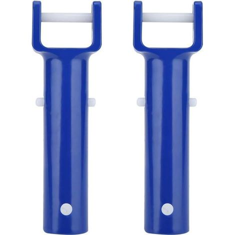 2Pcs Spa V Shape Clip Brush Vacuum Head Handle Replacement Pool Accessories for Swimming Pool Supplies (1/5)