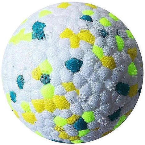 Balles à mâcher résistantes pour chiens, en TPU solide pour les mâcheurs agressifs, idéales pour l'entraînement ou les jeux en extérieur, 7,6 cm (3 pouces)-Blue (1/5)