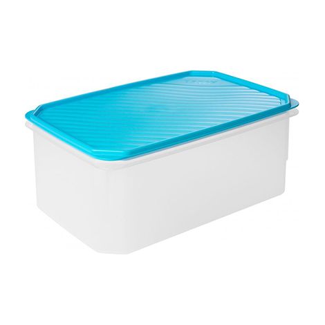 Tatay Contenitore per Alimenti, Ermetico, Capacità 4.7L, Coperchio a scatto flessibile, senza BPA, Adatto al microonde e alla lavastoviglie, Blu. Dimensione: 28,5 x 18,5 x 12,2 cm (1/2)