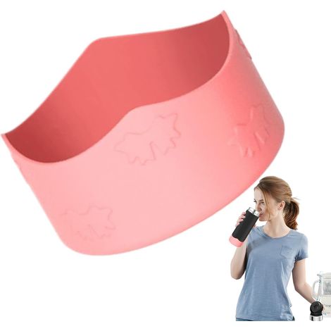 Housse de protection pour bouteille d'eau - Manchon en silicone souple avec motif nœud papillon femm