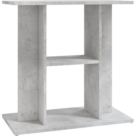 Aquarium Stand Concrete Grey 60x30x60 cm Engineered Wood vidaXL