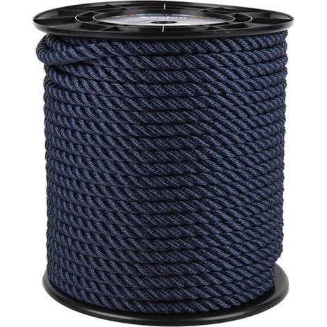 CARRETE CABO DE AMARRE 8 MM 200 M NAVY