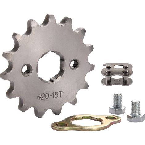 Moto 420-15T Front Sprocket 20mm Replacement for 50cc 70cc 90cc 110cc 125cc Dirt Bike Pit Bike Mini Bike ATV 4 Wheels Moped