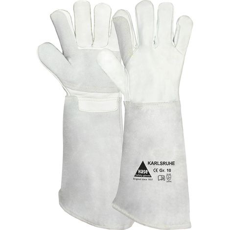 Hase Schnittschutzhandschuhe Karlsruhe Größe 10, Rindnarbenleder 6 Stk
