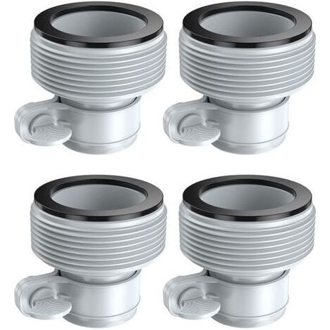 PA Fit for Intex 29061E Type B Intex Pool Clamp On Fittings Converter Intex Hose Adapter Pool Accessory 1.25in to 1.5in Pump Parts - 4pcs (1/4)